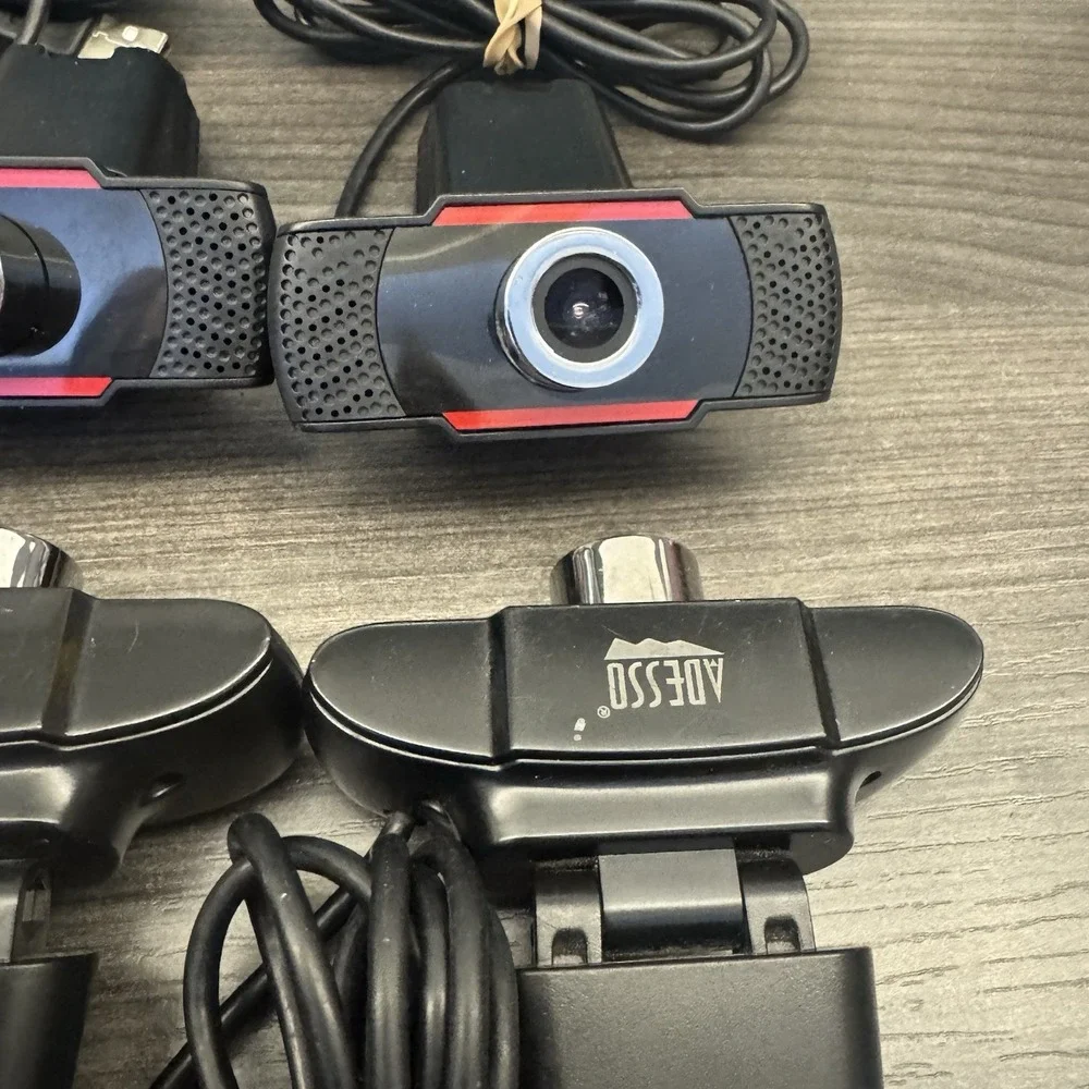 Lot of 6 Adesso CyberTrack H3 720p HD USB Webcam with‎ Built-In Microphone